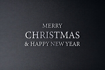 Merry Christmas & Happy New Year 2024 text illustration design