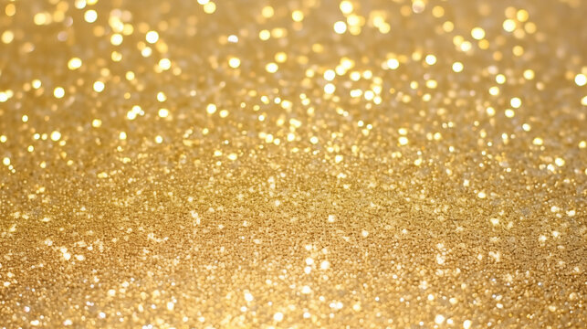 Gold sequins were scattered on the ground