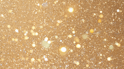 Gold sequins were scattered on the ground