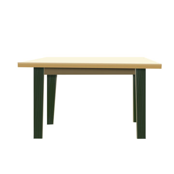 Illustration of a wooden table 