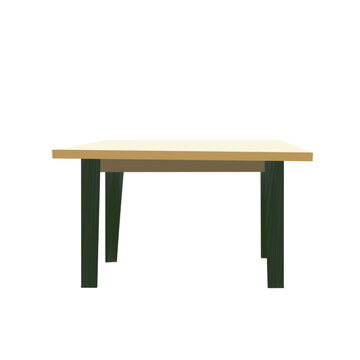 Illustration of a wooden table