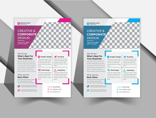 "Elevate your brand with my sleek A4 size flyer template &ndash; where modern design meets business excellence! 🚀✨