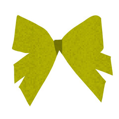 Green ribbon illustration 