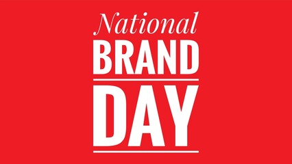 National brand day text design illustration