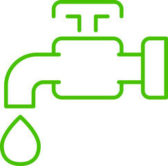 reduce water line icon illustration