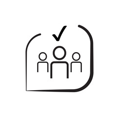 membership icon on white background
