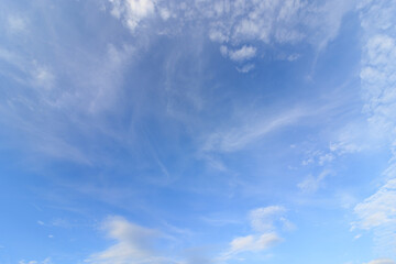 white clouds in sky , form beautiful natural pattern that is suitable , for use as background