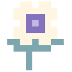 Obraz premium Flower and shadow pixel