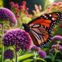 Obraz premium Butterfly on flower