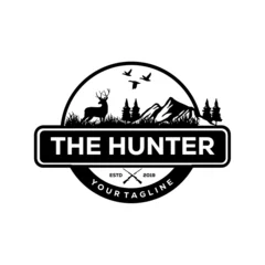 Foto op Canvas the hunter logo © mei