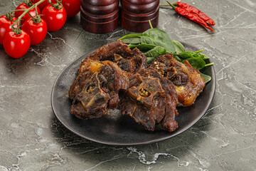Grilled Lamb neck with spices
