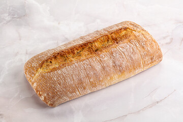 Italian ciabatta bread fresh and crust