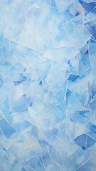 Interlocking Frosty Mosaic Abstract Ice Shards Forming an Intricate Pattern
