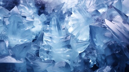 Obraz premium Crystalized Wonderland Abstract Ice Formations Transforming into a Frozen Tapestry