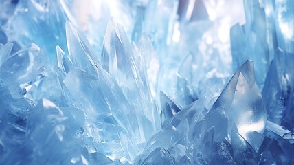 Crystalized Wonderland Abstract Ice Formations Transforming into a Frozen Tapestry