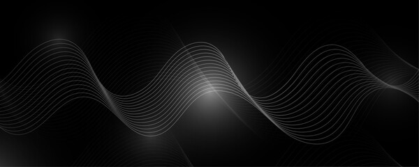 Modern background wave. black. wave white gradient. light. abstract. memphis wave. eps 10