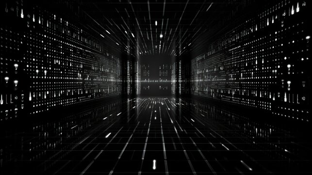 Digital Binary Programming Functions on Black Screen