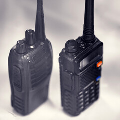 Black army radio, communication portable device