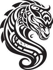 Logo Schlange Tribal Tattoo