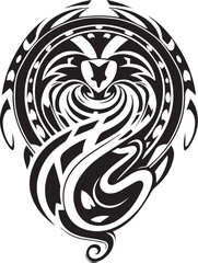 Logo Schlange Tribal Tattoo