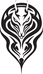 Obraz premium Logo Schlange Tribal Tattoo