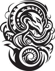 Logo Schlange Tribal Tattoo