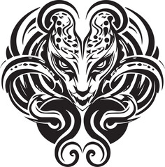 Logo Schlange Tribal Tattoo
