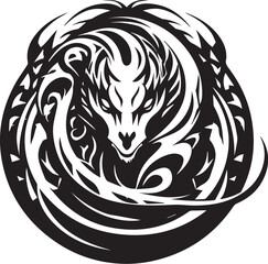 Logo Schlange Tribal Tattoo