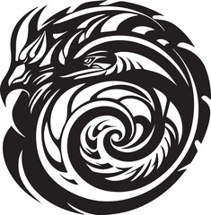 Logo Schlange Tribal Tattoo