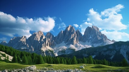 panorama of the mountains