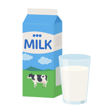牛乳のベクターイラスト