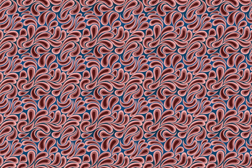 Vector background illustration with non-continuous abstract line pattern in full color.	