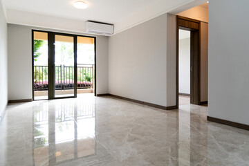 Empty living room in the house