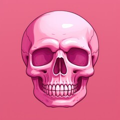 A Pink Skull in a Pink Wonderland