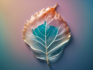 wet leaf, blank background, for design, isolated