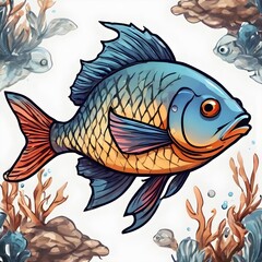 Fish Icon Background Very Cool