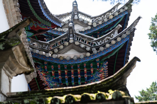 The eaves of ancient Chinese building