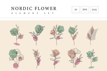 Nordic Flower Illustration