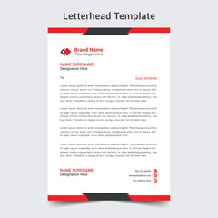 Professional letterhead template design 