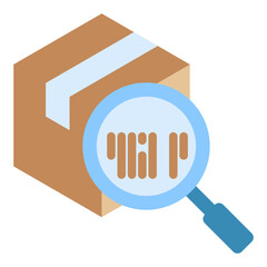 Barcode Flat Icon. Included in Delivery Icon.