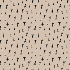 Wild safari animal seamless pattern