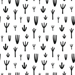 Seamless pattern africa safari vector