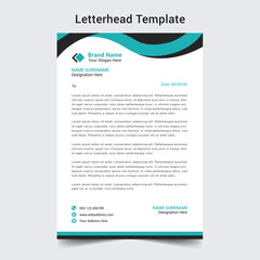 Professional letterhead template design 