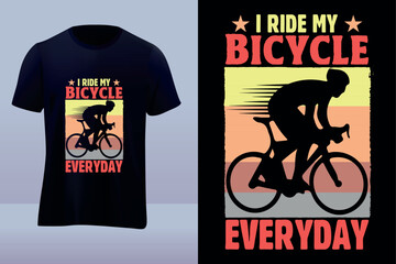 Bicycle vector t-shirt design
