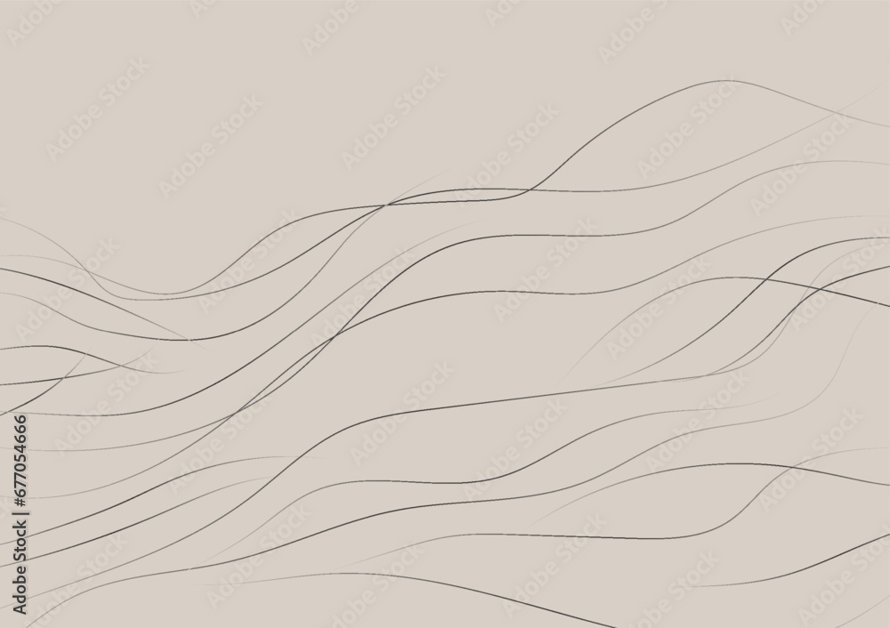 Poster abstract art background the lines are arranged in order to design the background using brown. to loo