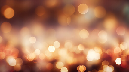 Fototapeta premium graphic background capturing the soft glow of festive bokeh lights, blurred to create a dreamy, abstract effect, evoking the cozy ambiance of the holiday season