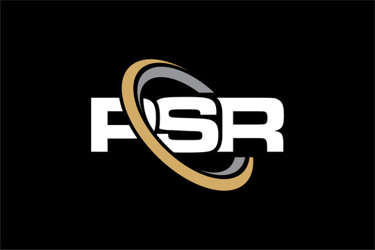 PSR creative letter logo design vector icon illustration