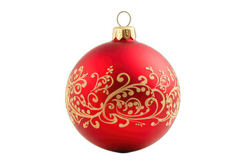 christmas ball isolated on transparent background