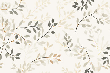 Set of colored floral ornament. Graphic pattern for fabric, wallpaper, packaging.