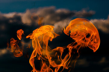 fire and smoke